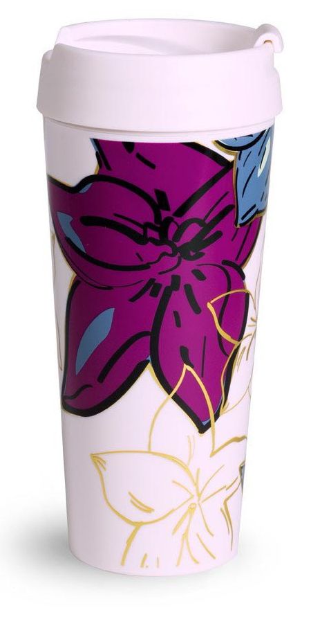 Thermal Mug, Falling Flowers Neutral