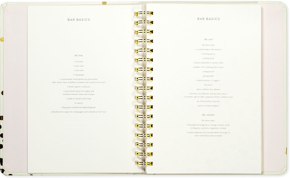 Kate Spade New York Gold Confetti Dot Party Planning Book