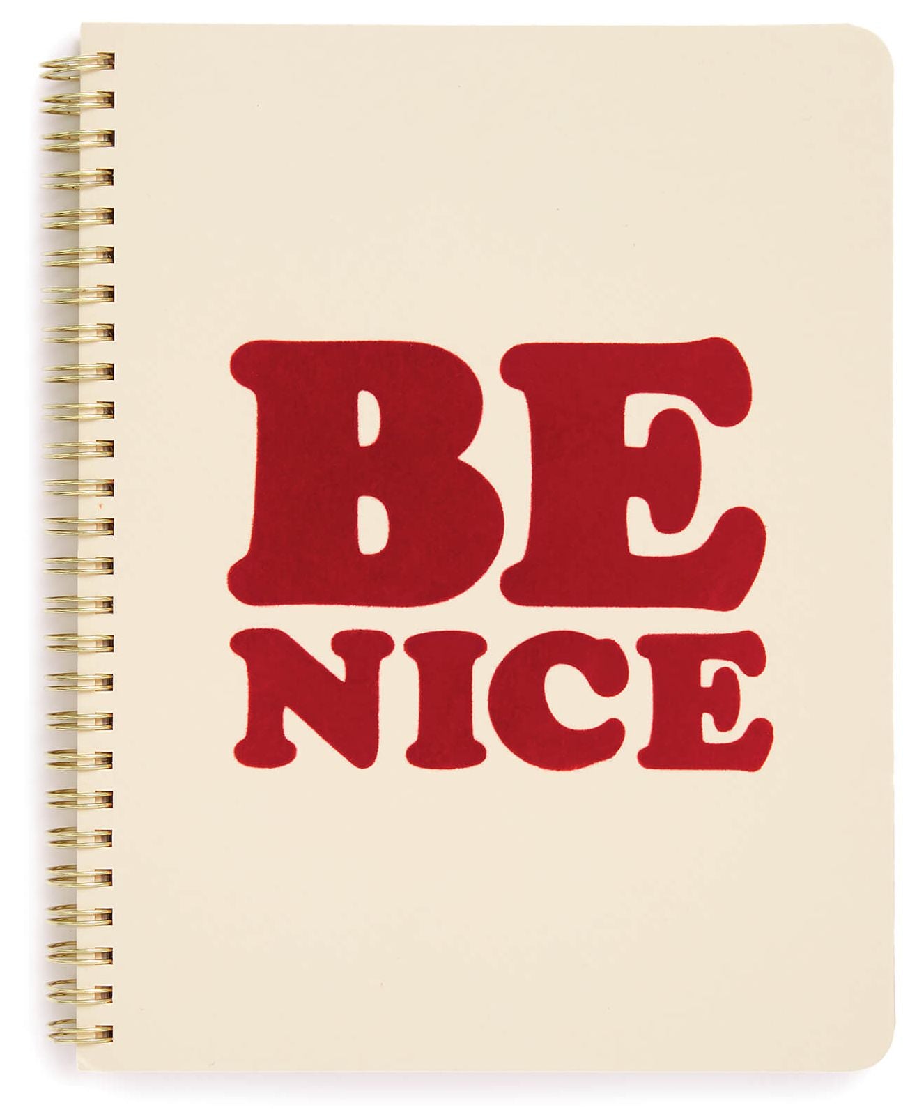 rough draft mini notebook, be nice