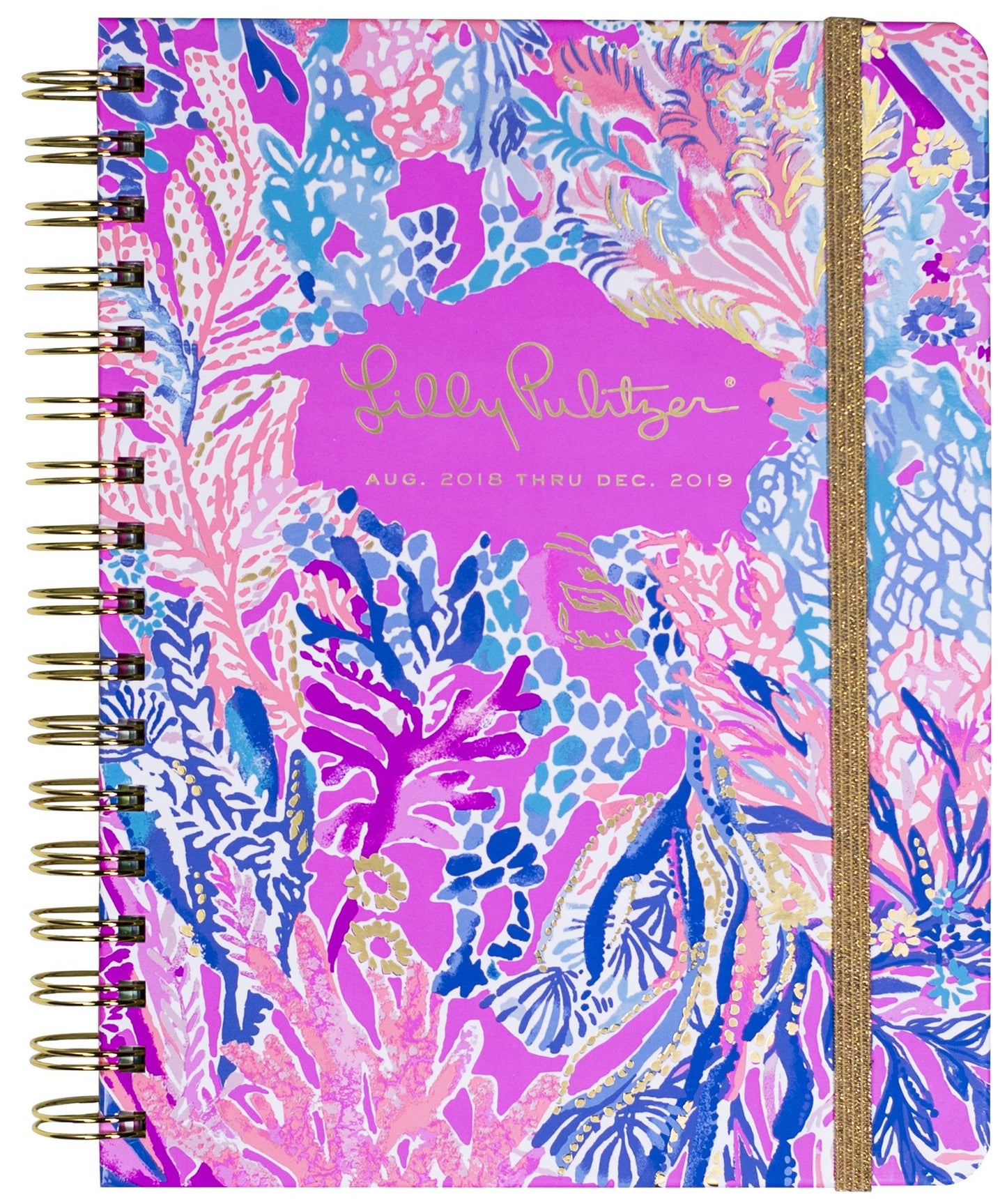 2019 Lilly Pulitzer Large 17 Month Agenda, Aquadesiac