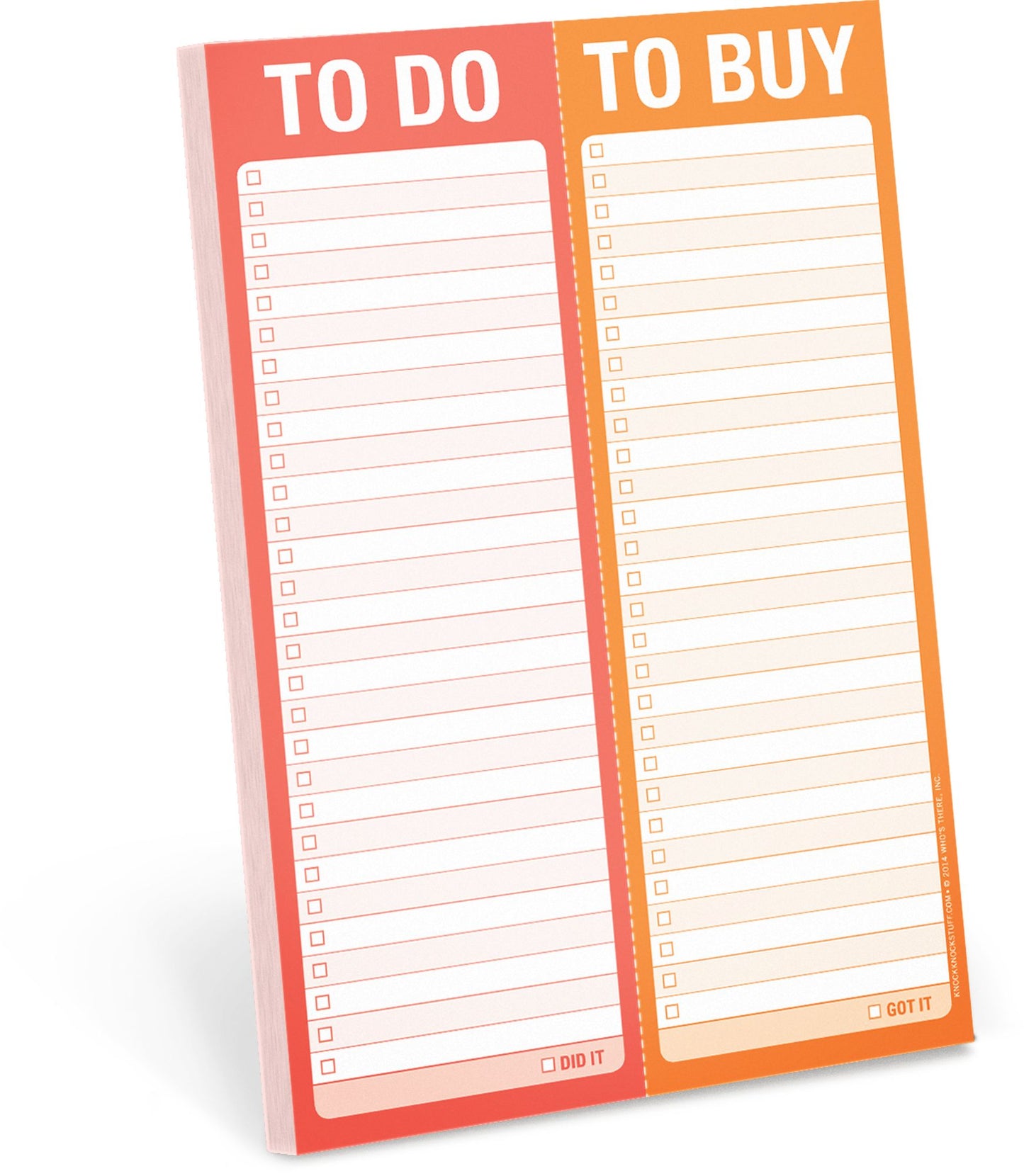 To Do/To Buy Perforated Note Pad