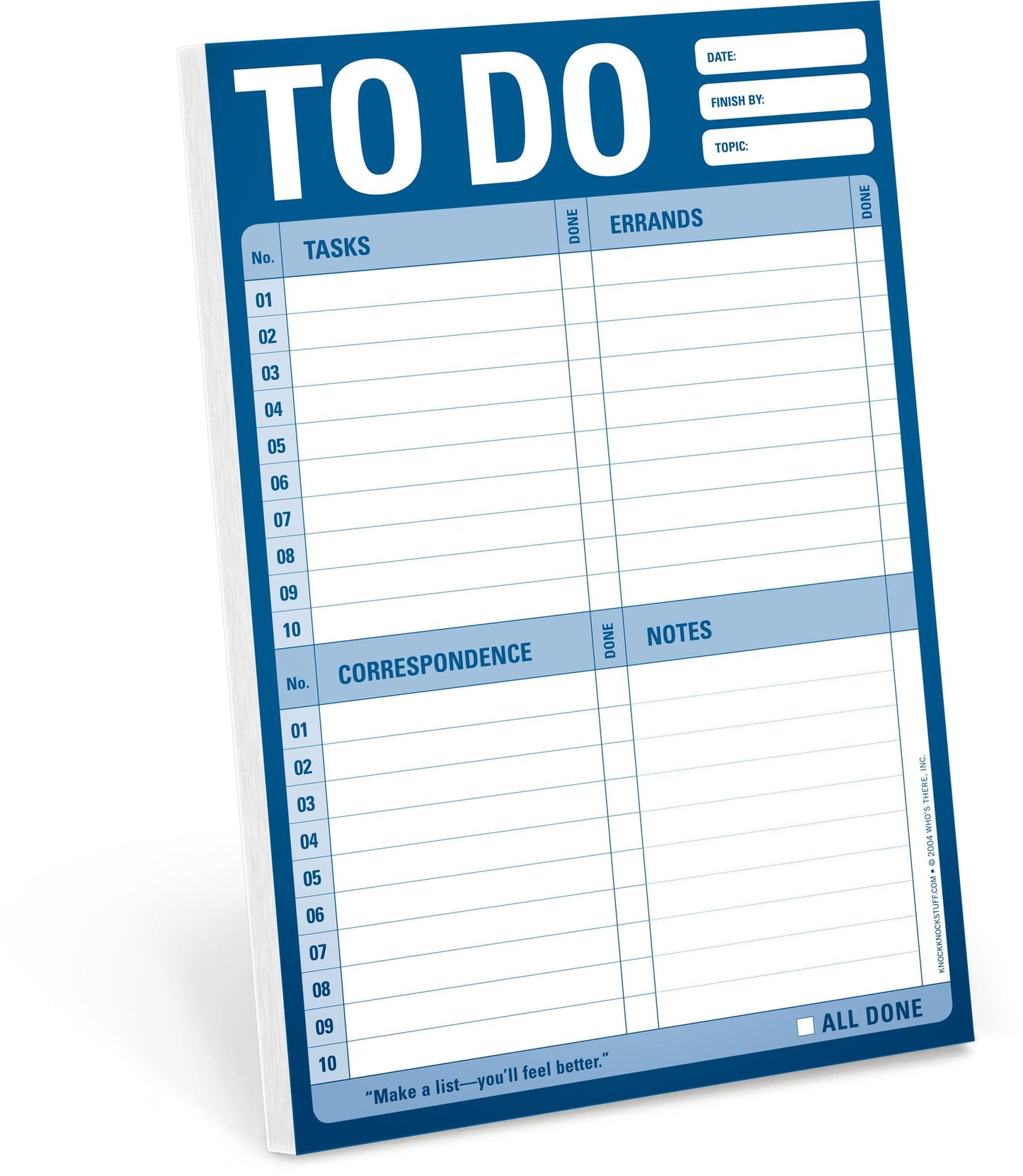 To Do Notepad 60 Sheets