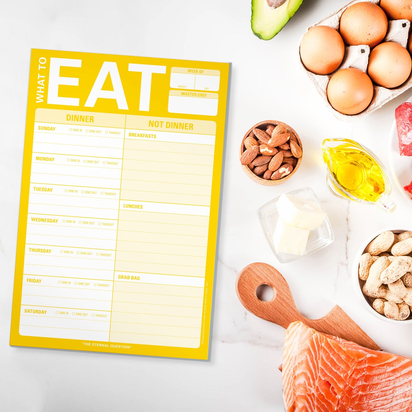 What to Eat Large List Pad 60 Sheets