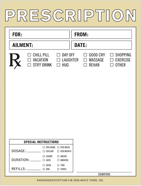 Prescription Nifty Notes 50 Sheets