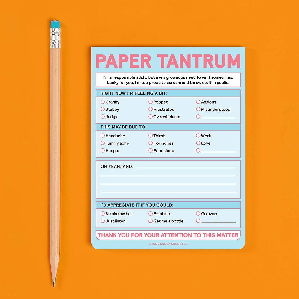 Paper Tantrum Pad Knock Knock Nifty Notes