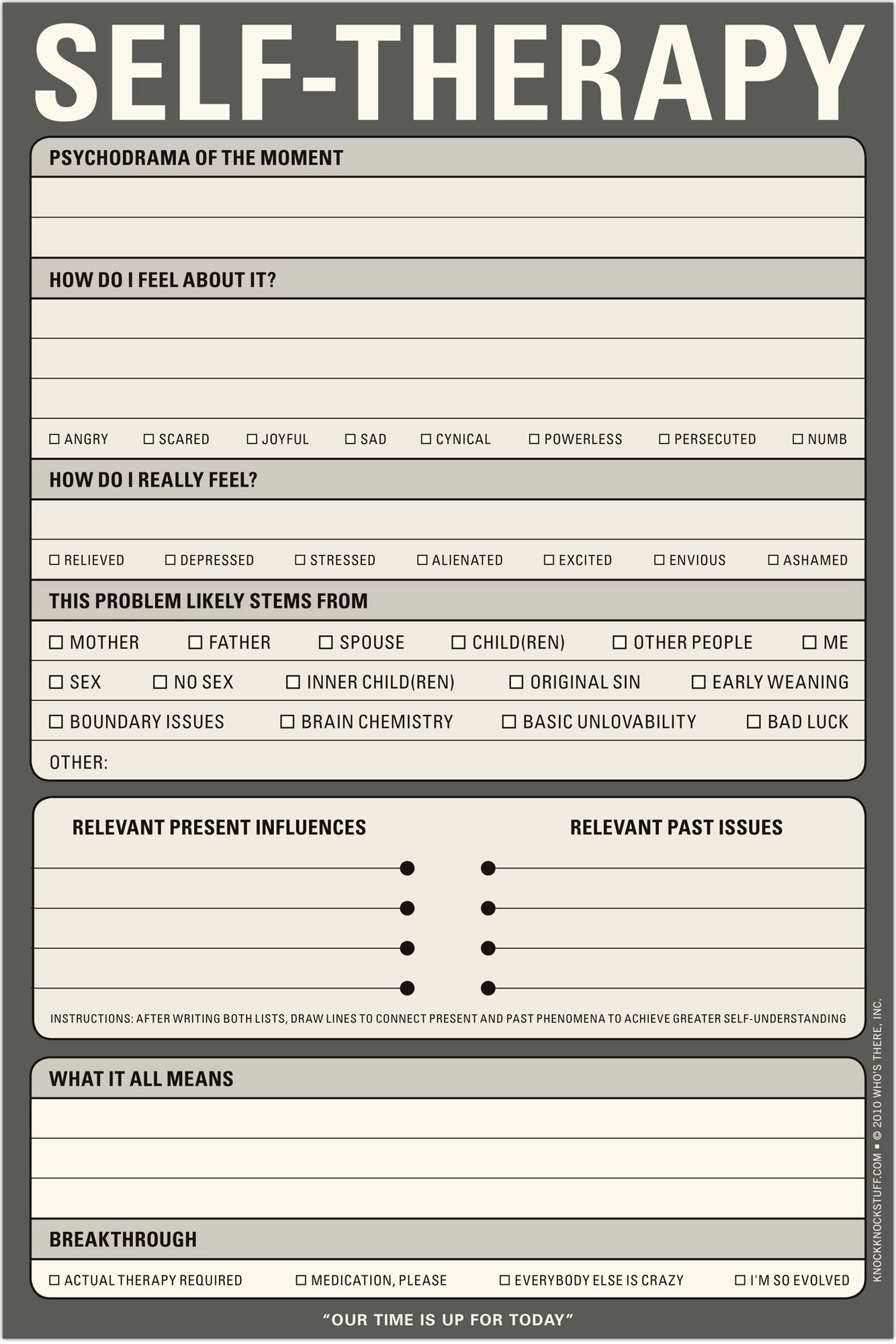 Self-Therapy Large Pad 60 Sheets