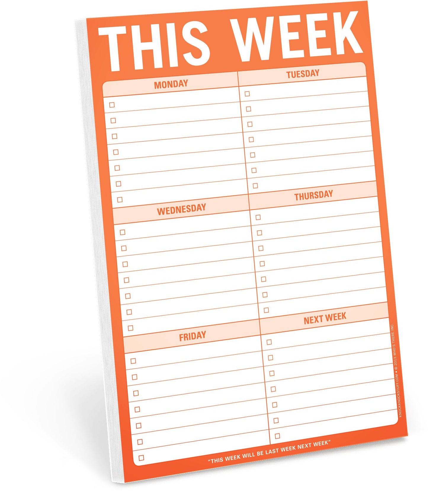 This Week Large List Pad 60 Sheets