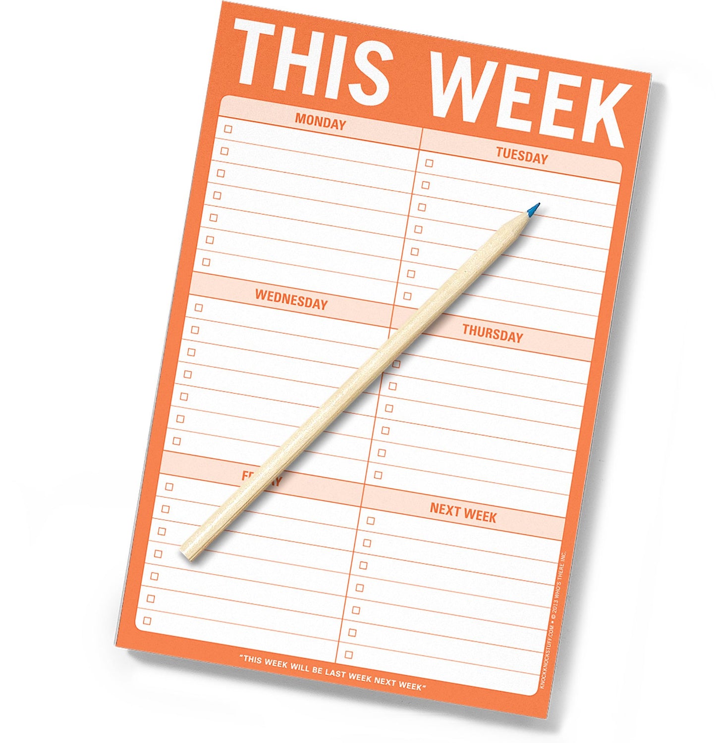 This Week Large List Pad 60 Sheets
