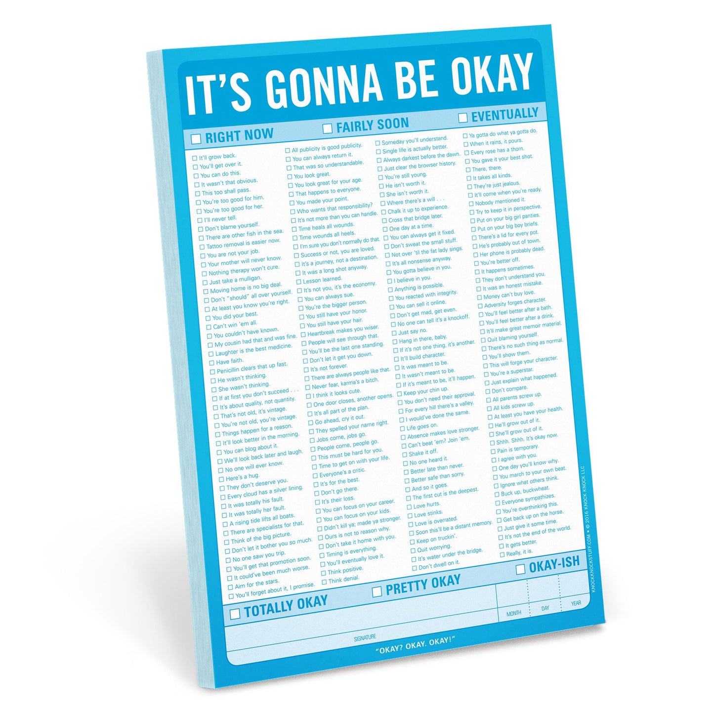 It's Gonna Be Okay Large Pad 60 Sheets