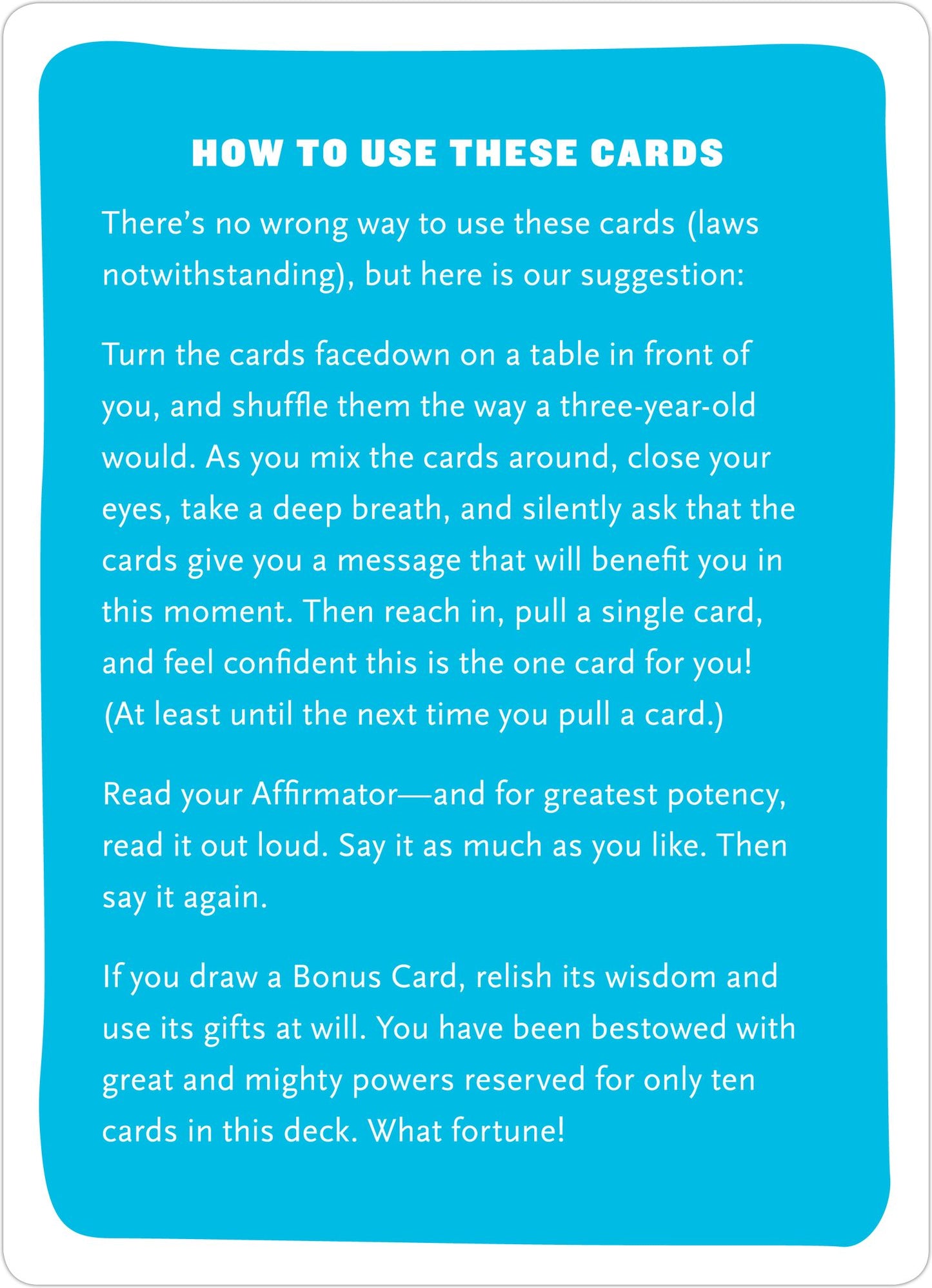 Affirmators Card Set of 50