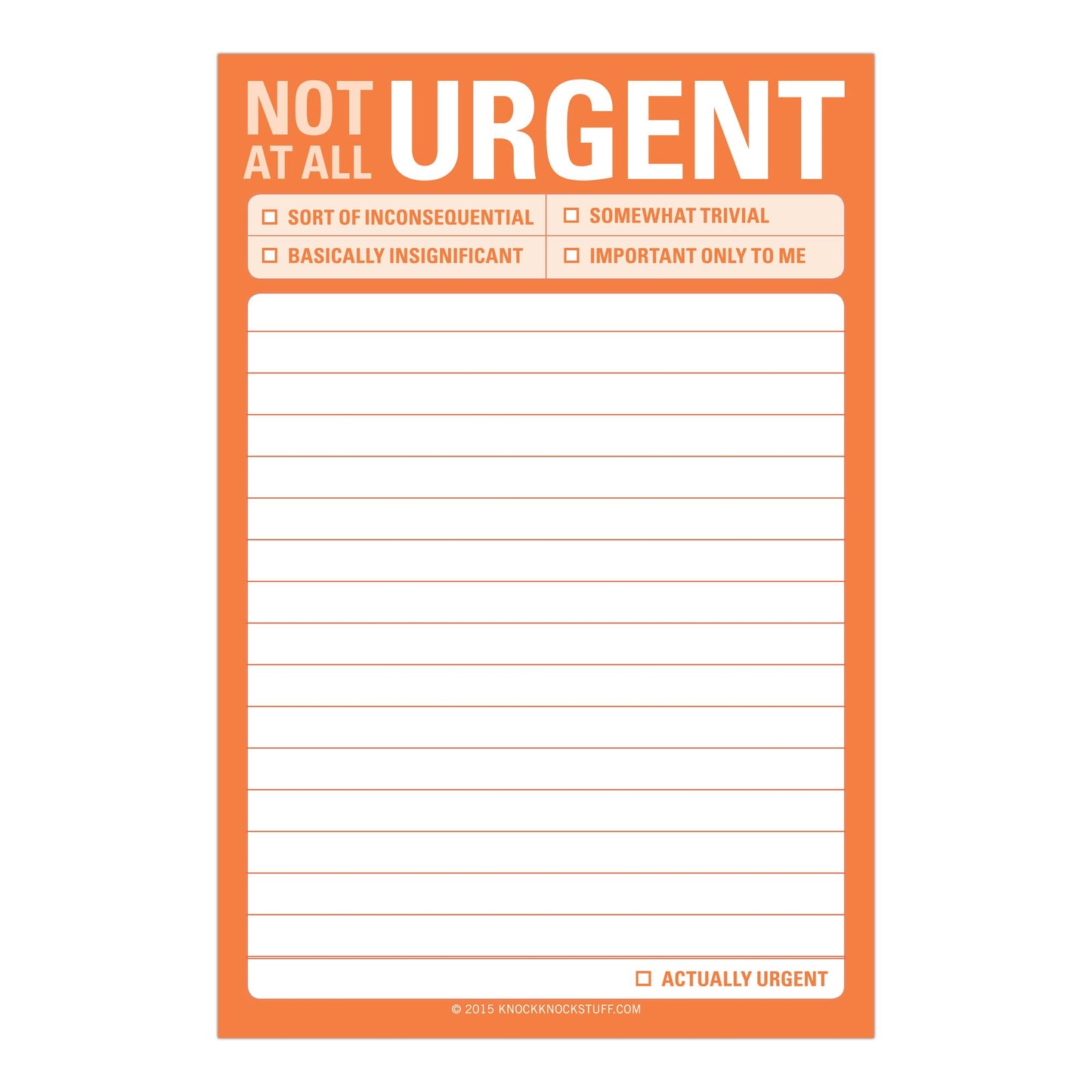 Not At All Urgent Great Big Sticky Note 60 Sheets