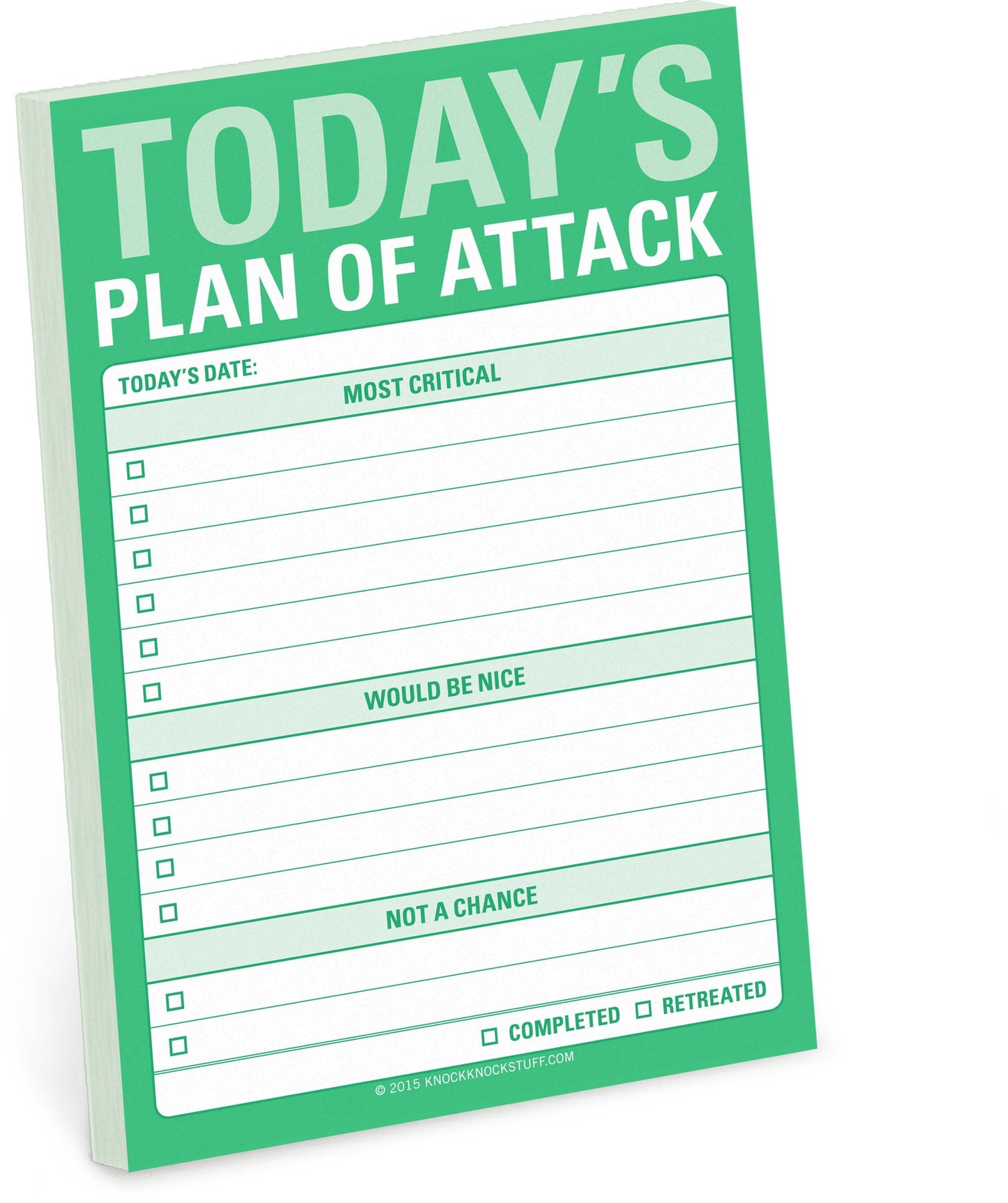 Today's Plan of Attack Great Big Sticky Note 60 Sheets