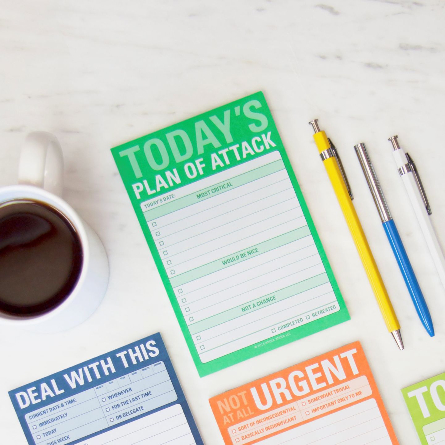 Today's Plan of Attack Great Big Sticky Note 60 Sheets