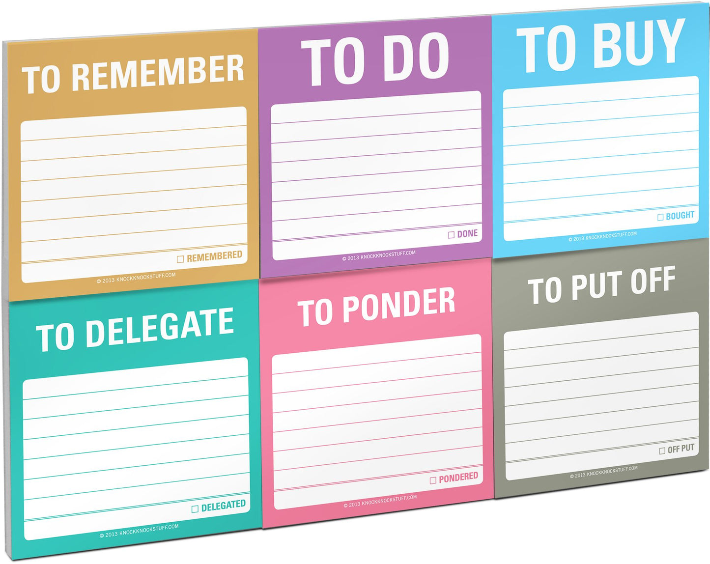 To Accomplish Sticky Note Packet