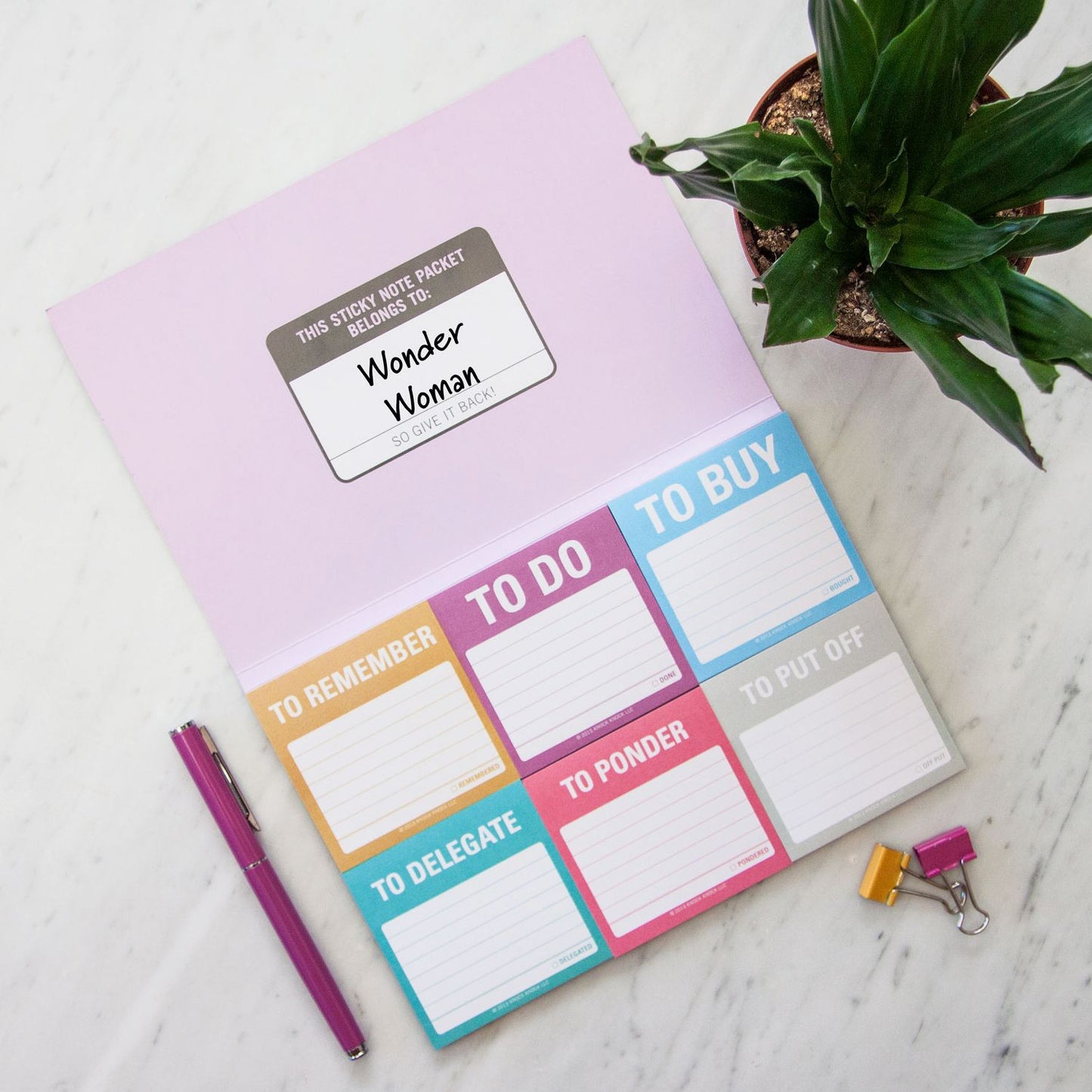 To Accomplish Sticky Note Packet