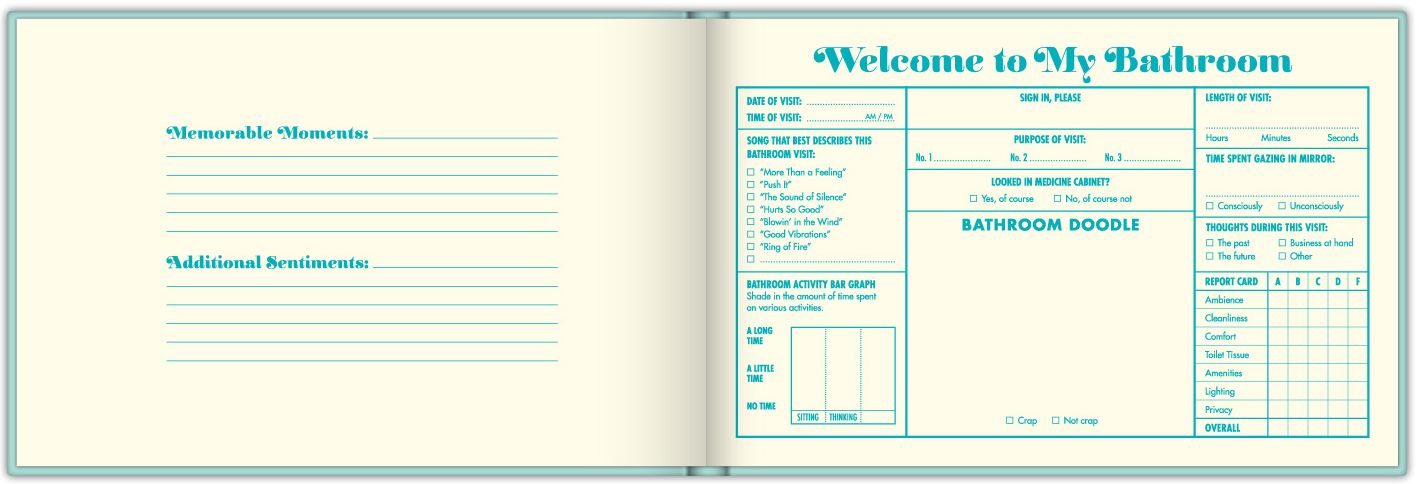 Bathroom Guest Book