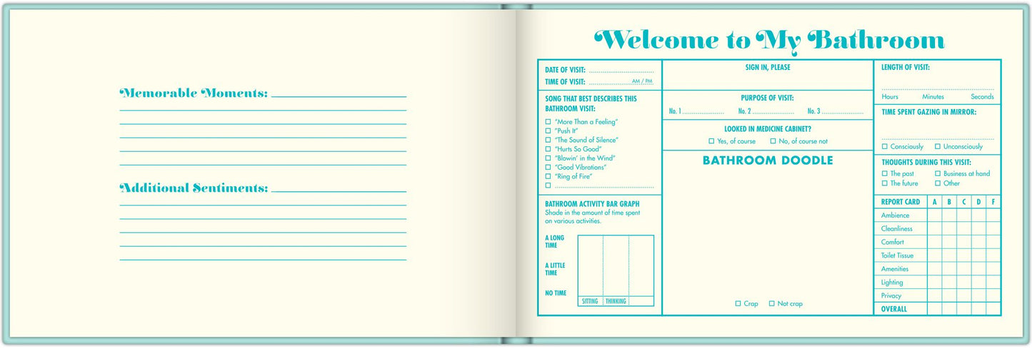 Bathroom Guest Book