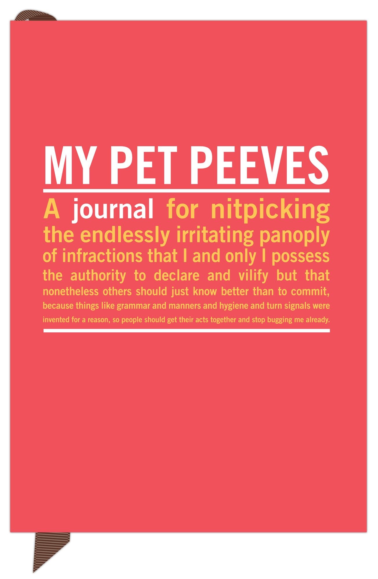 My Pet Peeves Mini Inner-Truth Journal