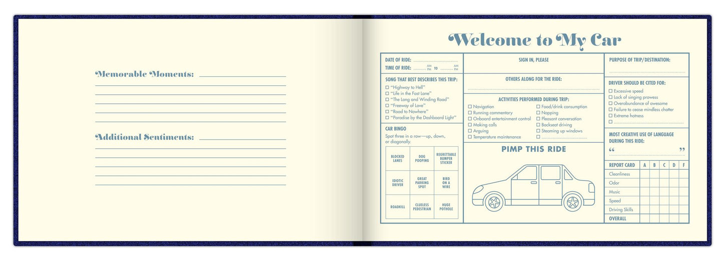 My Car Guest Book