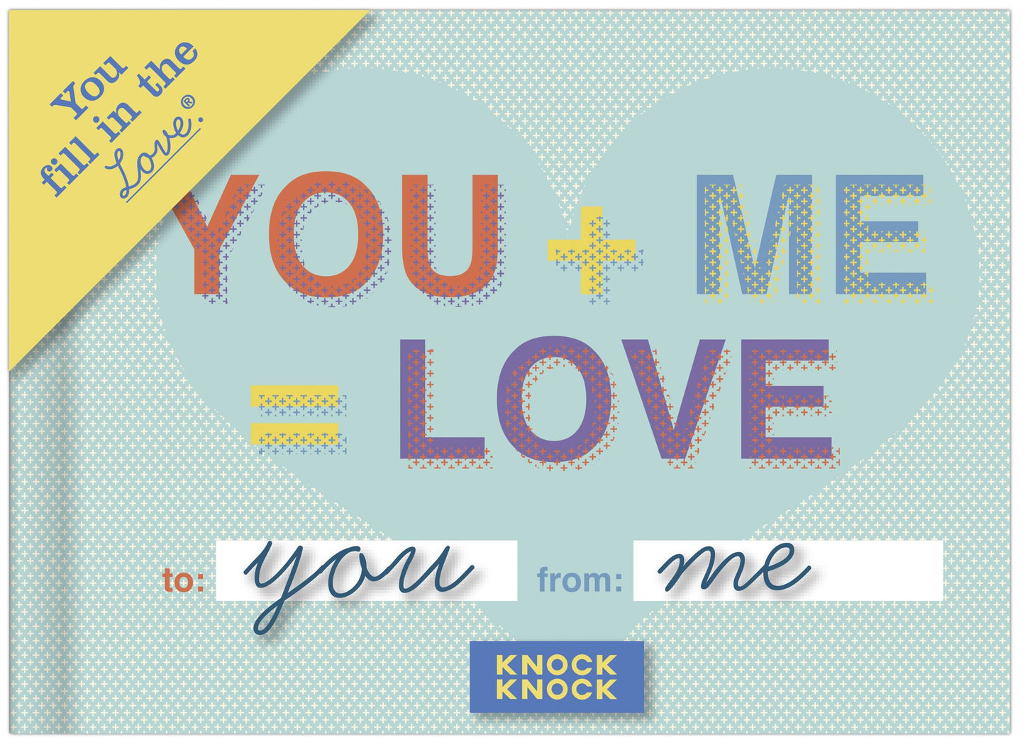 Fill in the Love Journal: You + Me = Love