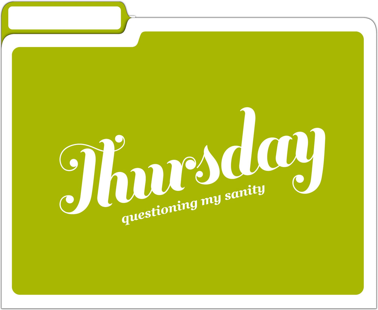 Days of the Week File Folders