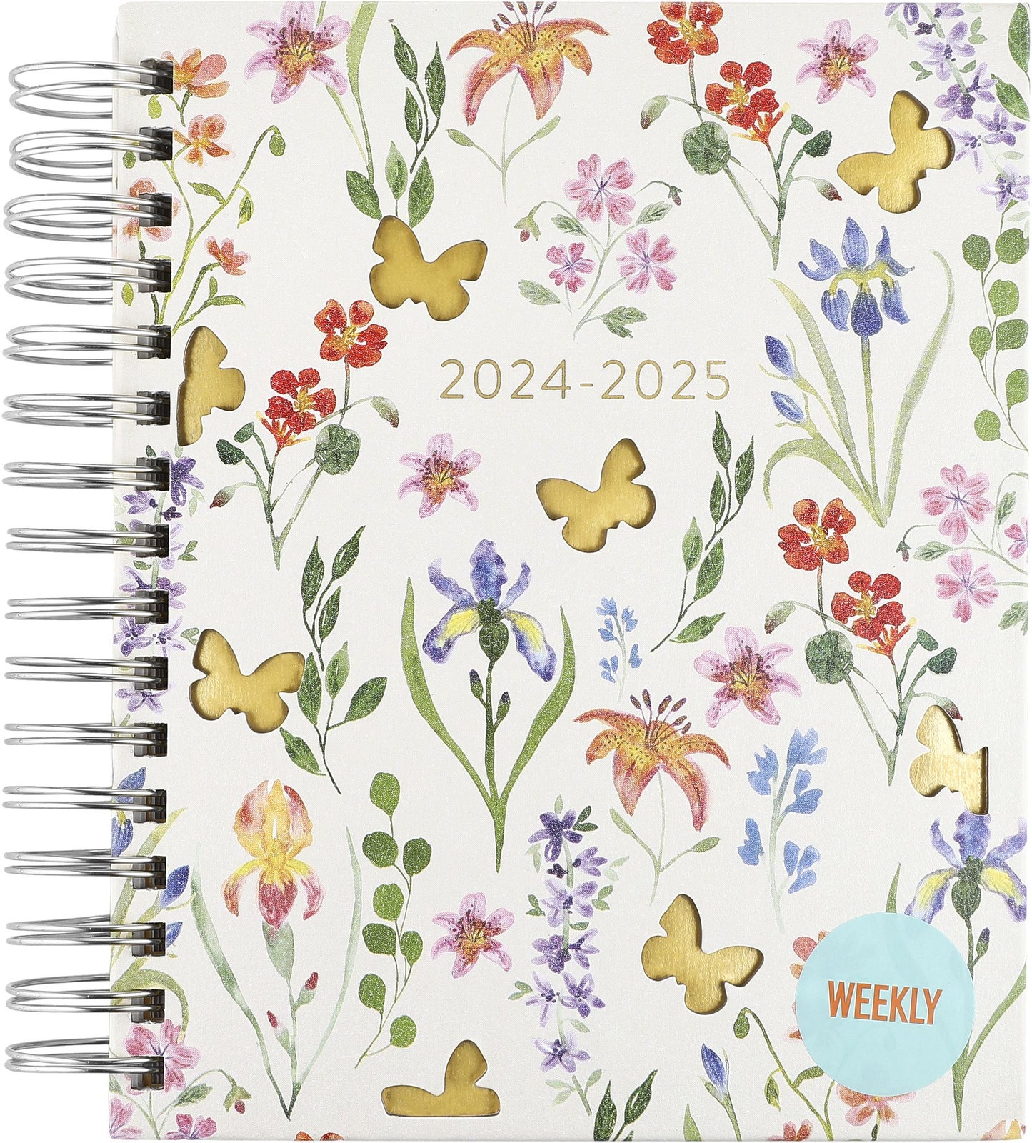 2025 Fun Spiral Die-Cut Butterfly Garden 17-month Planner