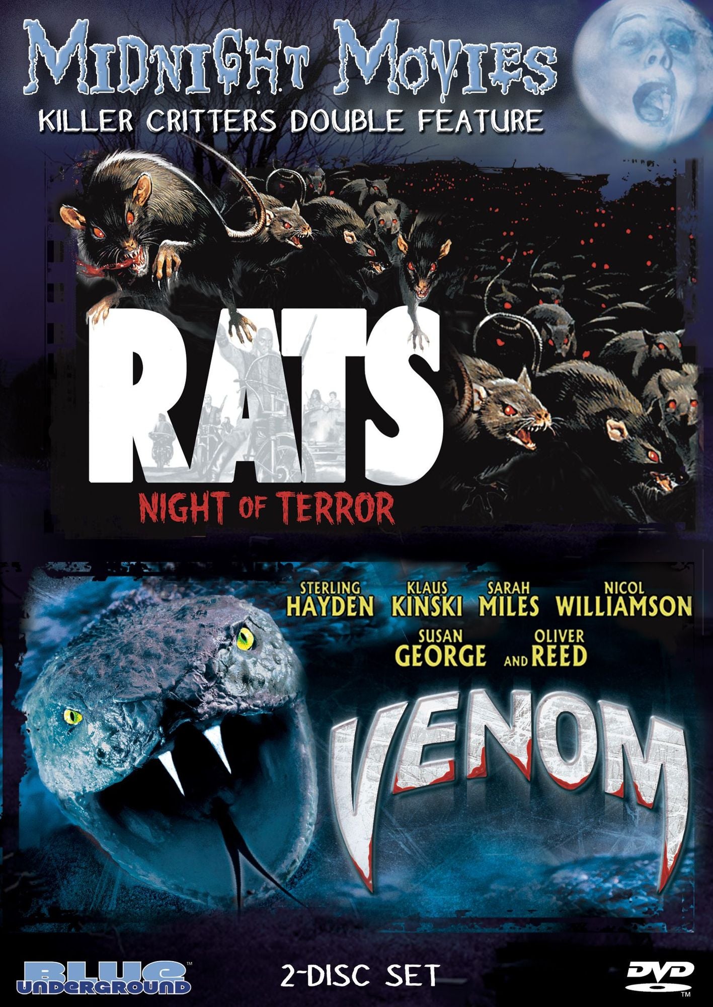 Midnight Movies: Killer Critter Double Feature - Rats/Venom [2 Discs]