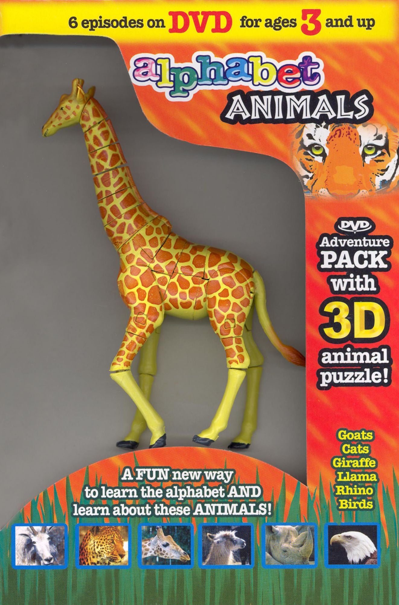 Alphabet Animals DVD Adventure Pack [With 3-D Animal Puzzle]