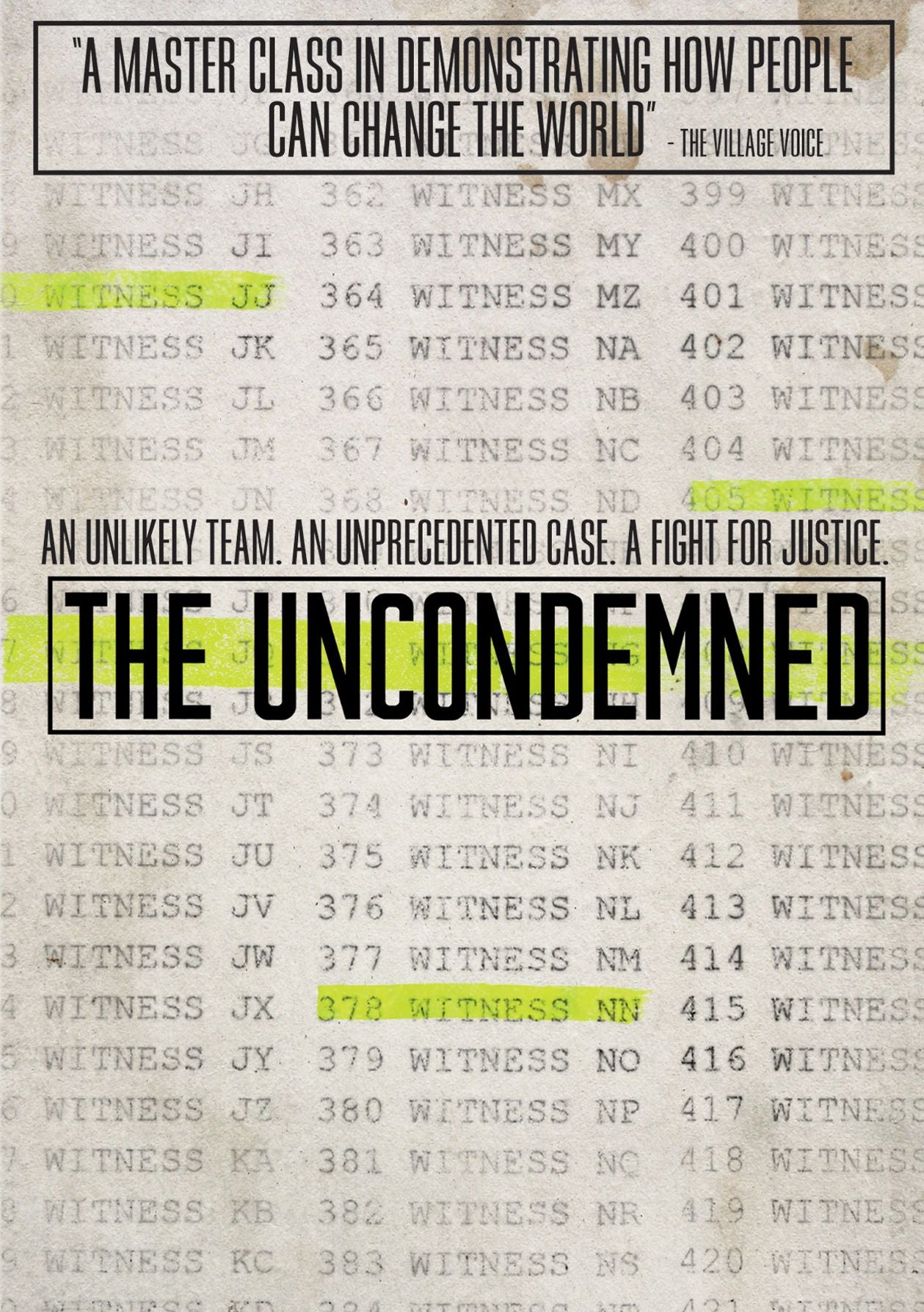 The Uncondemned