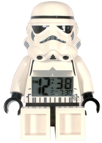 LEGO Star Wars Storm Trooper minifigure clock