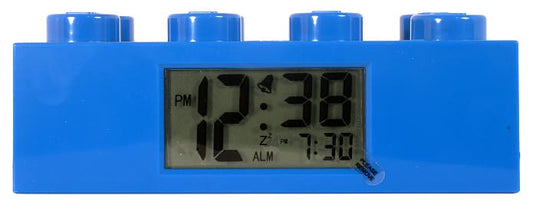 LEGO Brick Clock blue