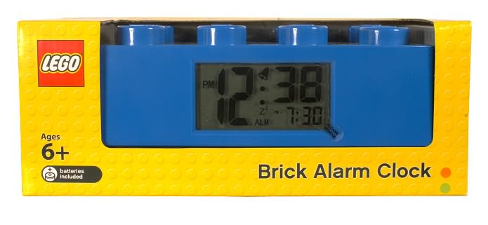 LEGO Brick Clock blue