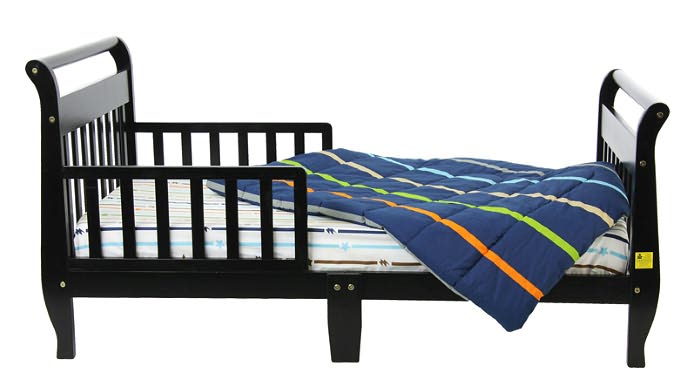Dream On Me, Sleigh Toddler Bed, Black