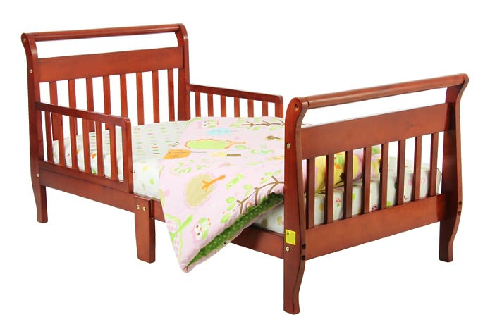 Dream On Me Sleigh Toddler Bed In Cherry