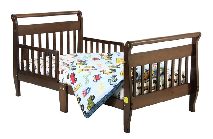 Dream On Me, Sleigh Toddler Bed, Espresso