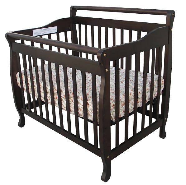 Three in One Portable Convertible Crib in Espresso