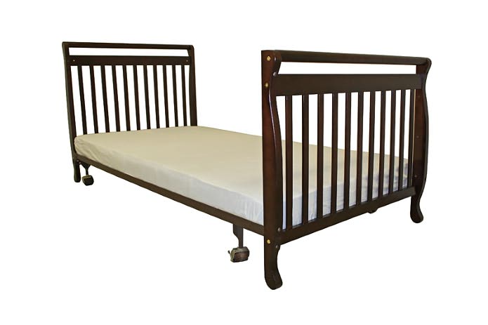Three in One Portable Convertible Crib in Espresso