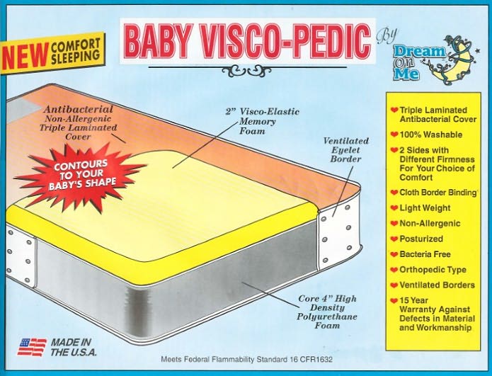 Visco Foam Crib Mattress