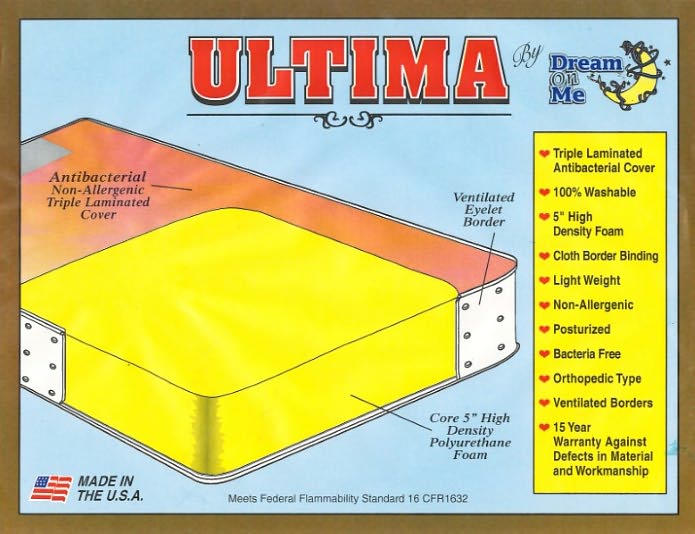 Dream On Me, Orthopedic Firm Foam Standard Crib Mattress