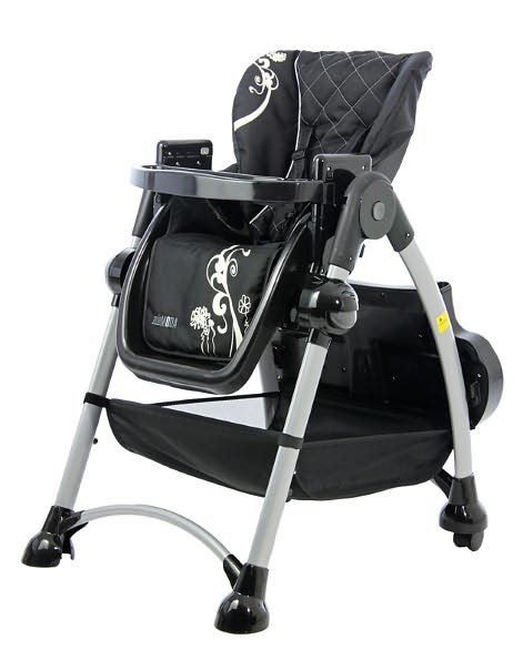 Mia Moda Alto Highchair in Black