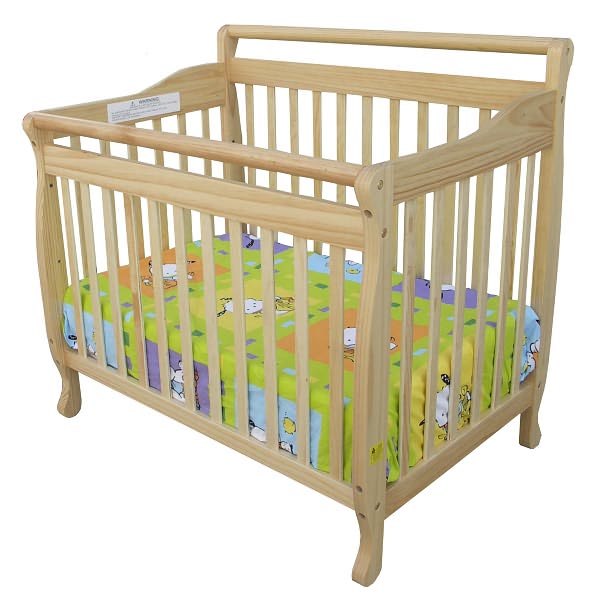 3-in-1 Portable Convertible Crib in Natural