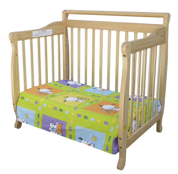 3-in-1 Portable Convertible Crib in Natural