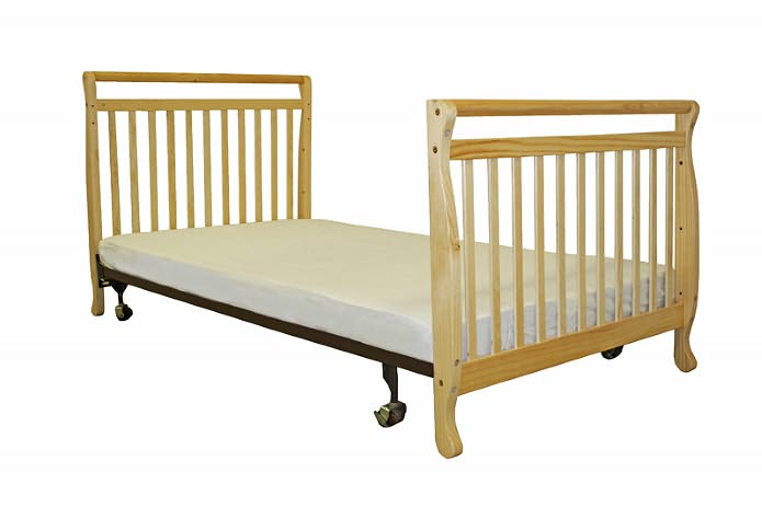 3-in-1 Portable Convertible Crib in Natural