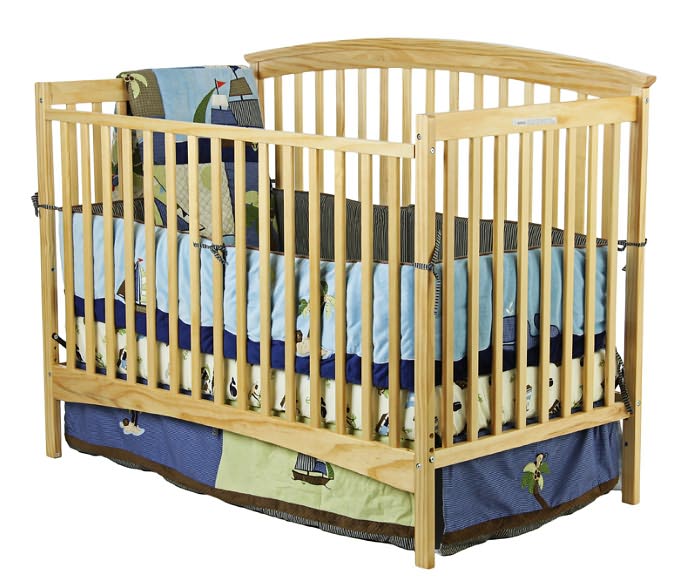 Eden Four in One Convertible Crib in Natural