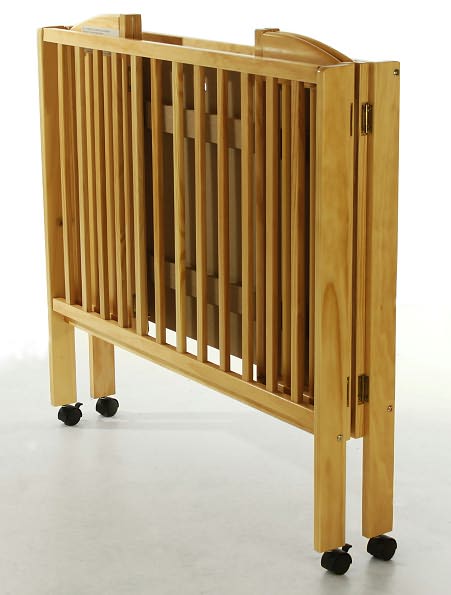 Dream On Me 2-in-1 Portable Folding Crib In Natural