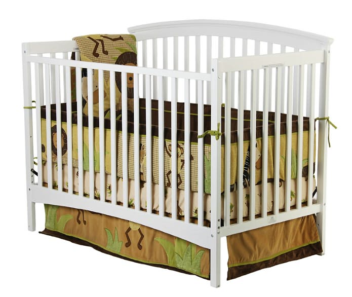 Eden Four in One Convertible Crib in White
