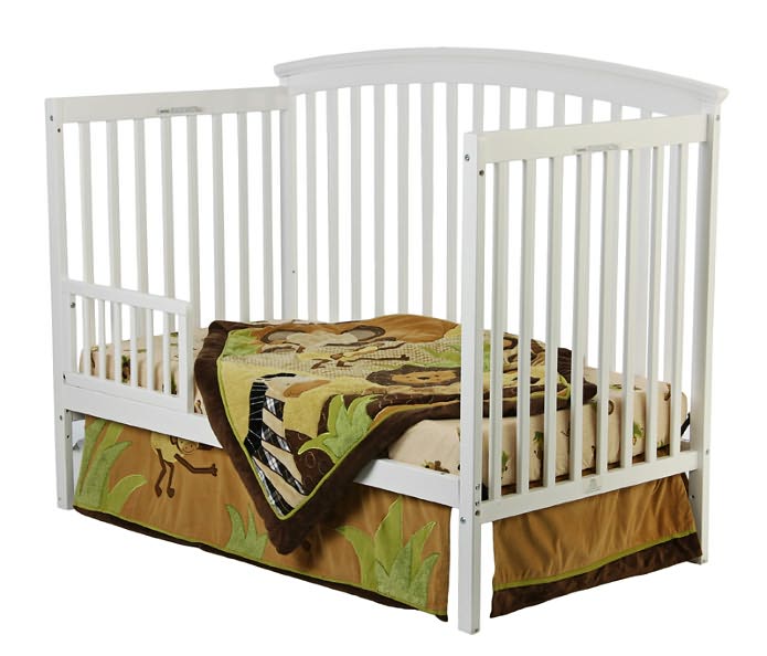 Eden Four in One Convertible Crib in White