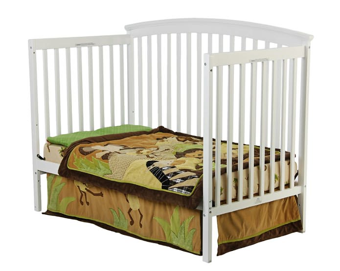 Eden Four in One Convertible Crib in White