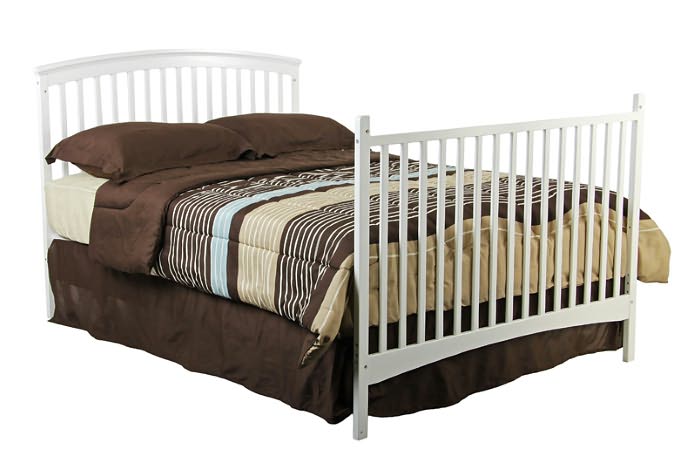 Eden Four in One Convertible Crib in White