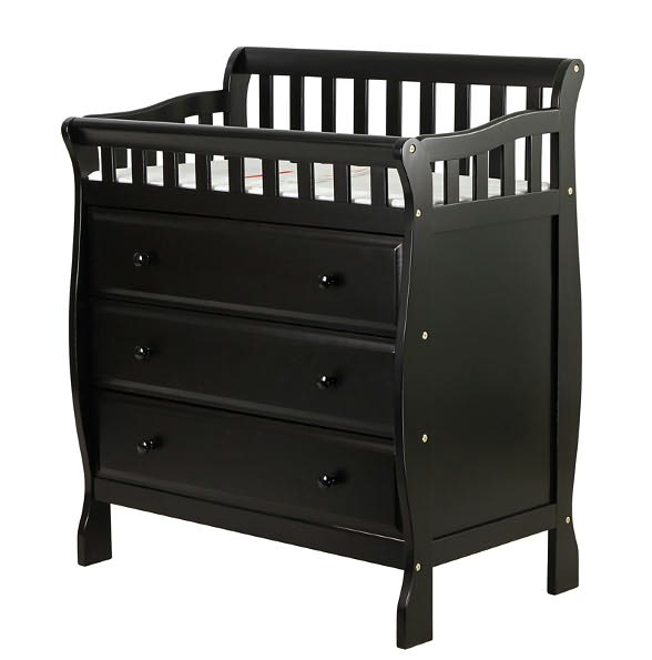 Dream on Me Marcus Changing Table and Dresser, Black